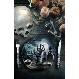 Platos Cementerio, 6 uds. (23 cm.)