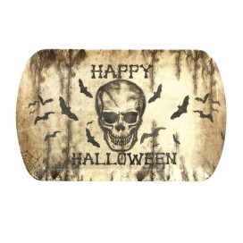 Bandeja Calavera Happy Halloween, 39 x 24 cm.