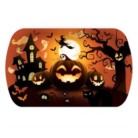 Bandeja Calabazas Halloween, 39 x 24 cm.