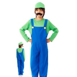 Disfraz Fontanero Verde Videojuegos