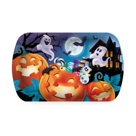 Bandeja Calabazas Halloween, 39 x 24 cm.