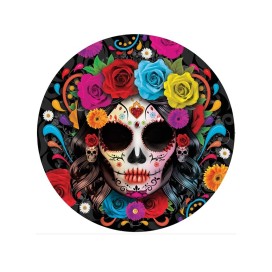 Platos Catrina "Día de los Muertos", 6 uds. (23 cm.)