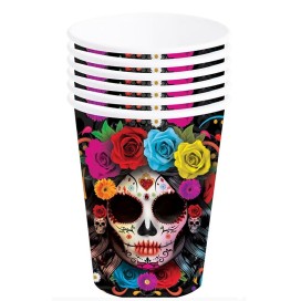 Vasos Catrina "Día de los Muertos", 6 uds. (240 ml.)