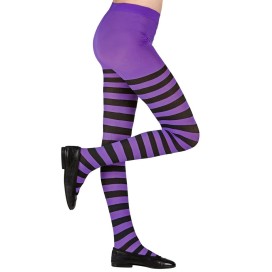 Pantys Rayas Negras/Moradas Infantiles
